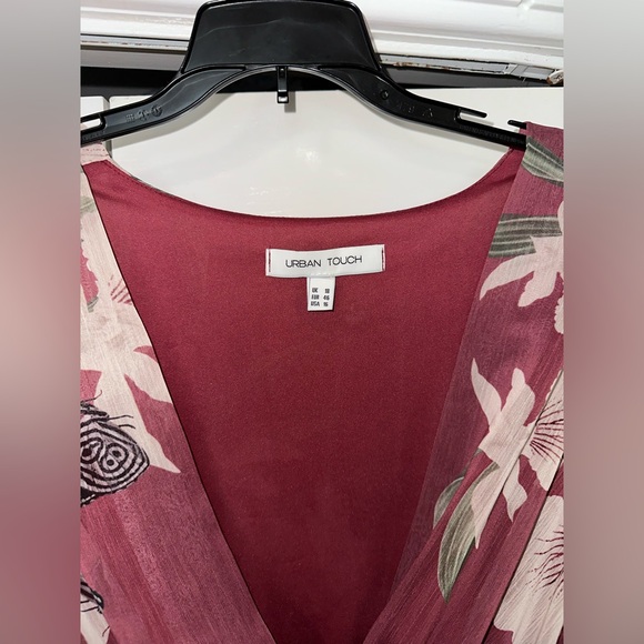 Kimono Wrap Floral Dress by Urban Touch - Picture 4 of 5